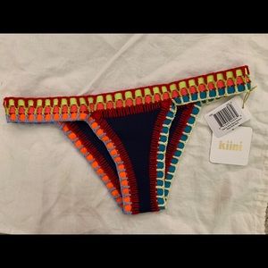 KIINI SMALL NAVY MULTI NEON BIKINI BOTTOM